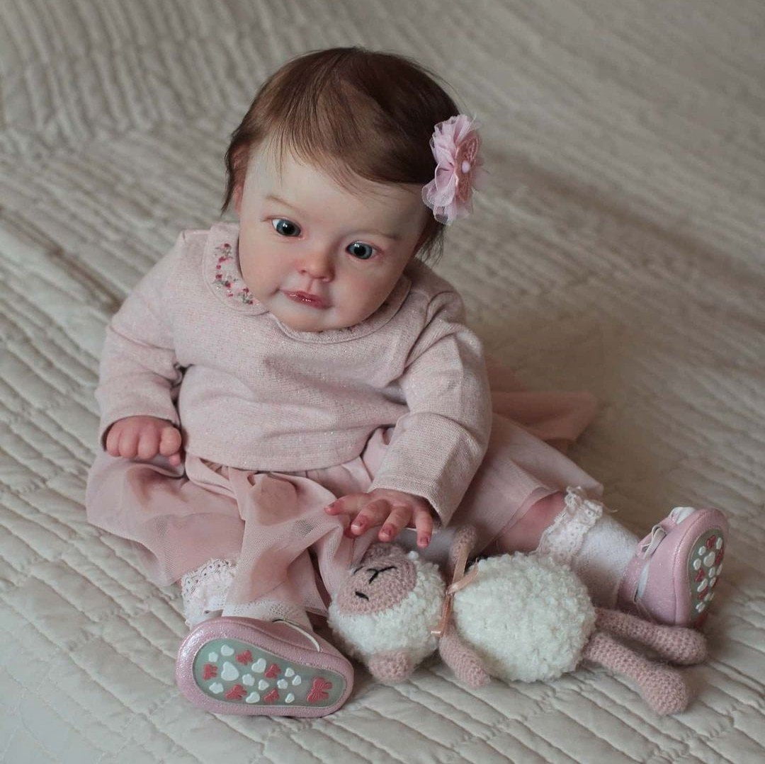 17 Nathalia Realistic Toddler Reborn Baby Girl, Reborn Collectible Baby  Doll Has Coos and Heartbeat