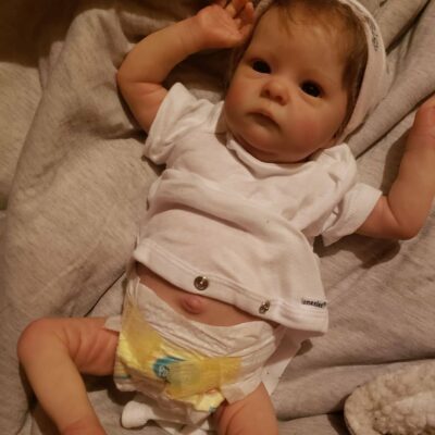 17'' Silicone Reborn Baby Girl Boneca Bebe Reborn Real Silicone Baby Kids Reborn Lifelike Handmade Soft Body Weighted Toddler MoonPie Reborns® June