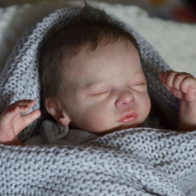 19” Lifelike Reborn Baby Doll Newborn Baby Girl Realistic Infant Dolls MoonPie Reborns® Nina