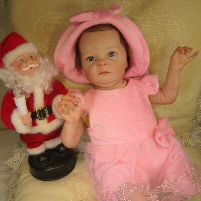 17'' Newborn Reborn Baby Real Bebes Reborn Girl Toddler Weighted Silicone Doll Girl MoonPie Reborns® Fanny