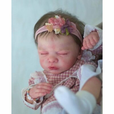 19” Real Girl Baby Doll Silicone Baby Doll Girl Princess Handmade Realistic Reborn Baby Dolls MoonPie Reborns® Paula