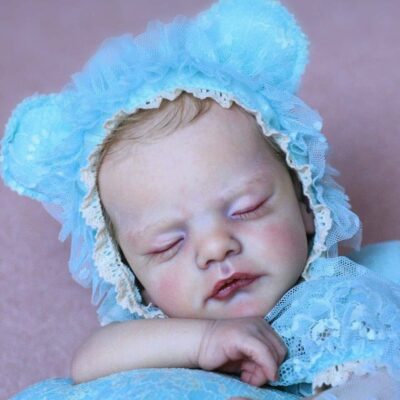 19″ Silicone Truly Reborn Baby Doll Baby Alive Boneca Blonde Baby Girl Best Kids Gift Girl MoonPie Reborns® Vera