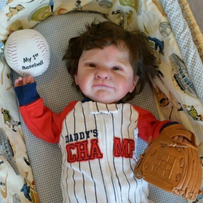 19.5'' Life Like Newborn Boneca Reborn Little Baby Boy Reborn Toddler Baby Doll Preemie Silicone Doll MoonPie Reborns® Hayden