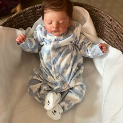 19'' Realistic Reborn Silicone Vinyl Dolls Baby Asleep MoonPie Reborns® Louis