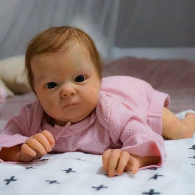 17'' Reborn Baby Girl Doll Realistic Handmade Open Eyes Babies Dolls Toys For Children MoonPie Reborns® Wendy