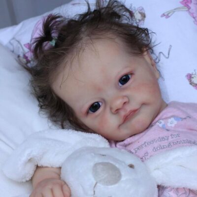 24" Real Life Open Eyes Reborn Doll Set With Bottle and Pacifiers MoonPie Reborns® Nastasia