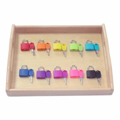 Wooden Montessori Tray Locks Set Educational Sensory Toys For Children