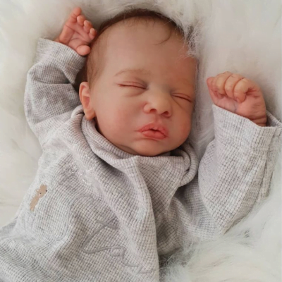 19” Lifelike Silicone Doll Reborn Toddler Baby Doll Real Baby Toy MoonPie Reborns® Tia