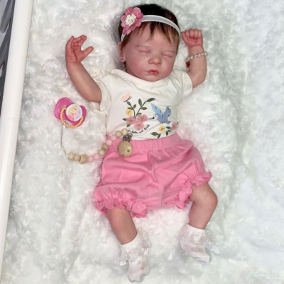 19'' Silicone Baby Doll Reborn Toddler Adorable Sleeping Girl Kids Reborn Lover MoonPie Reborns® Sara