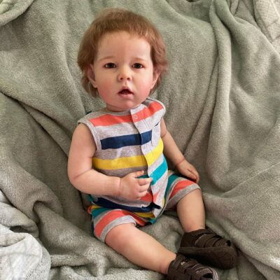 20" Silicone Limb Cloth Body Newborn Girl Reborn Doll Greative Gift MoonPie Reborns® Alston