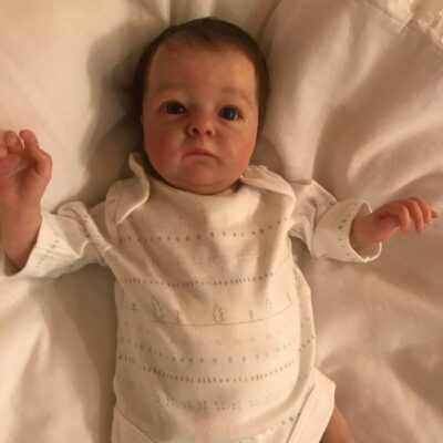 17'' Silicone Baby Doll Girl Real Newborn Reborn Dolls Realistic Weighted Silicone Baby Doll Girl Gift MoonPie Reborns® Natalie