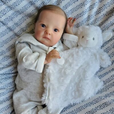 17'' Real Truly Reborn Doll Cuddly Baby Girl Lifelike Touch So Real Toddler Silicone Newborn Baby Doll Best Gifts For You Loved Ones MoonPie Reborns® Charlotte