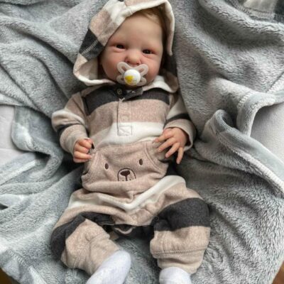 19.5'' Lovely Real Baby Reborn Toddlers Silicone Baby Doll Soft Vinyl Realistic Looking Weighted Newborn Dolls Accompanying Toy MoonPie Reborns® Haley